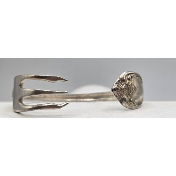 Handmade Silver Fork Bracelet By Oneida Ltd - Picture 1 of 5